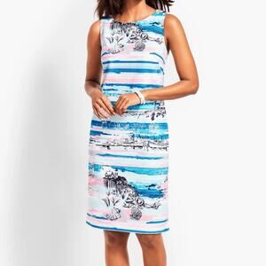 Talbots 100% Cotton Seaside Harbor Sheath Dress Size 6P